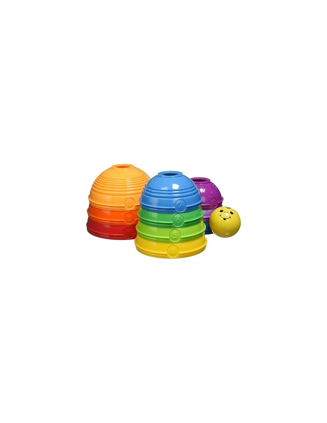 FISHER-PRICE W4472, SCODELLE TRASFORMELLE, GIOCATTOLO IMPILABILE, CLASSICO 6-36 MESI, MULTICOLORE