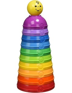 FISHER-PRICE W4472, SCODELLE TRASFORMELLE, GIOCATTOLO IMPILABILE, CLASSICO 6-36 MESI, MULTICOLORE 2