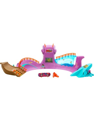 HOT WHEELS, HMK01, SKATE OCTOPARK, SET GIOCO, PISTA SKATE, ACCESSORI INCLUSI
