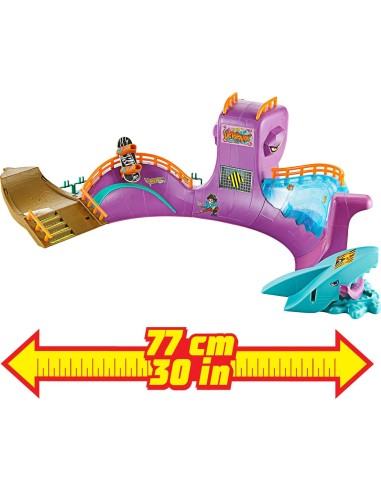 HOT WHEELS, HMK01, SKATE OCTOPARK, SET GIOCO, PISTA SKATE, ACCESSORI INCLUSI