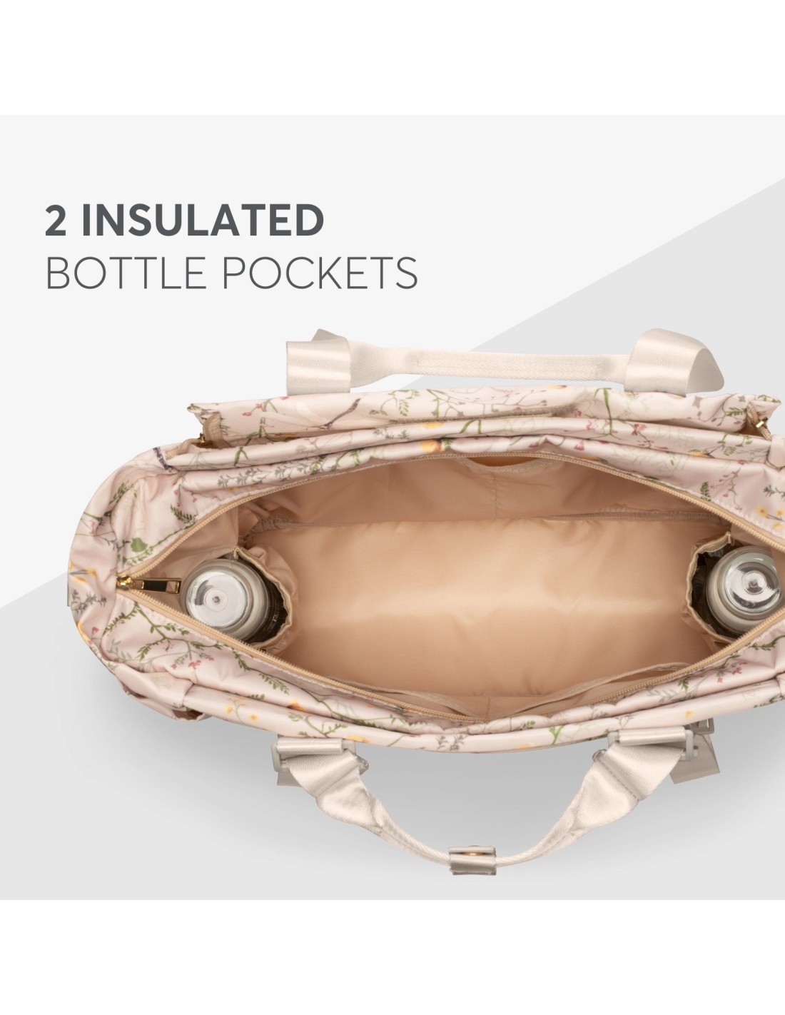 Florence Secret Garden Beige – Borsa mamma multifunzione | shopincasa.it
