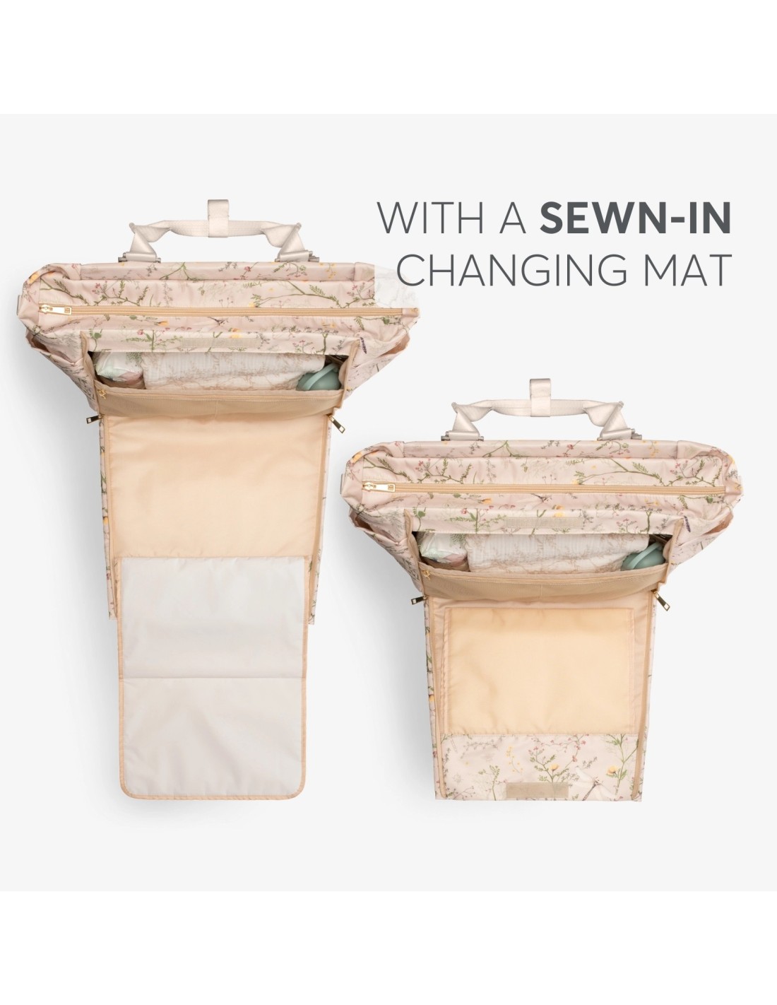 Florence Secret Garden Beige – Borsa mamma multifunzione | shopincasa.it
