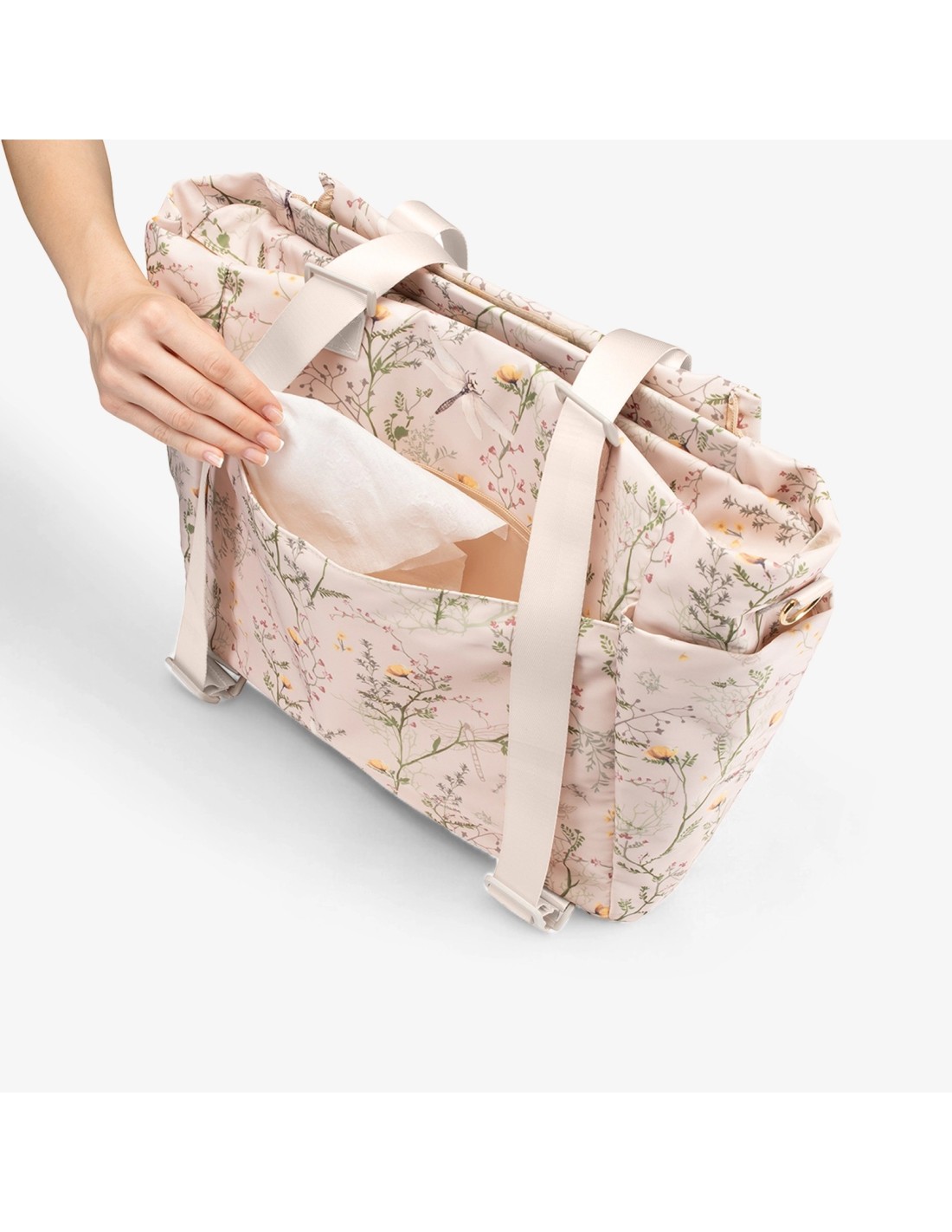 Florence Secret Garden Beige – Borsa mamma multifunzione | shopincasa.it