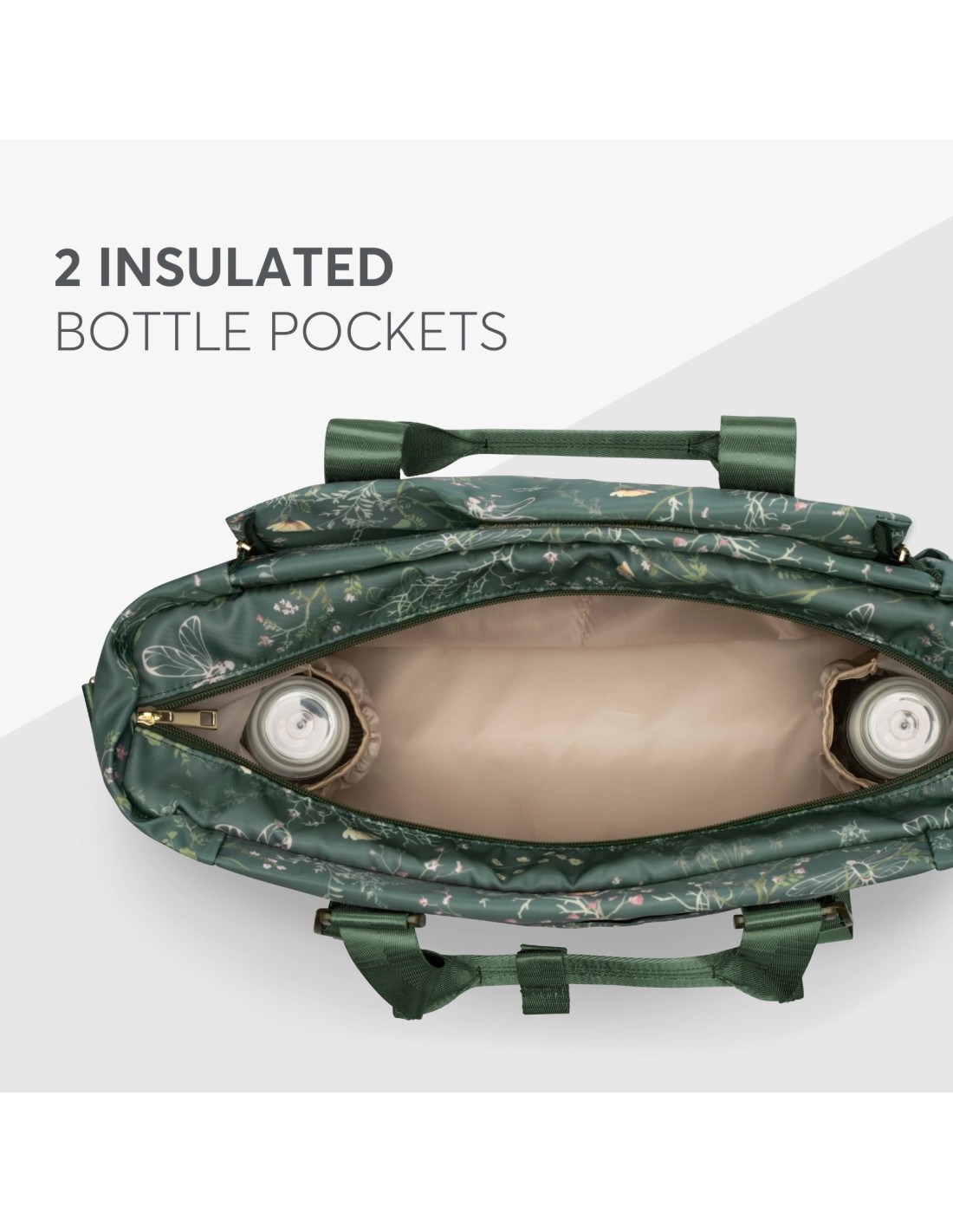 Florence Secret Garden Green – Borsa mamma multifunzione | shopincasa.it