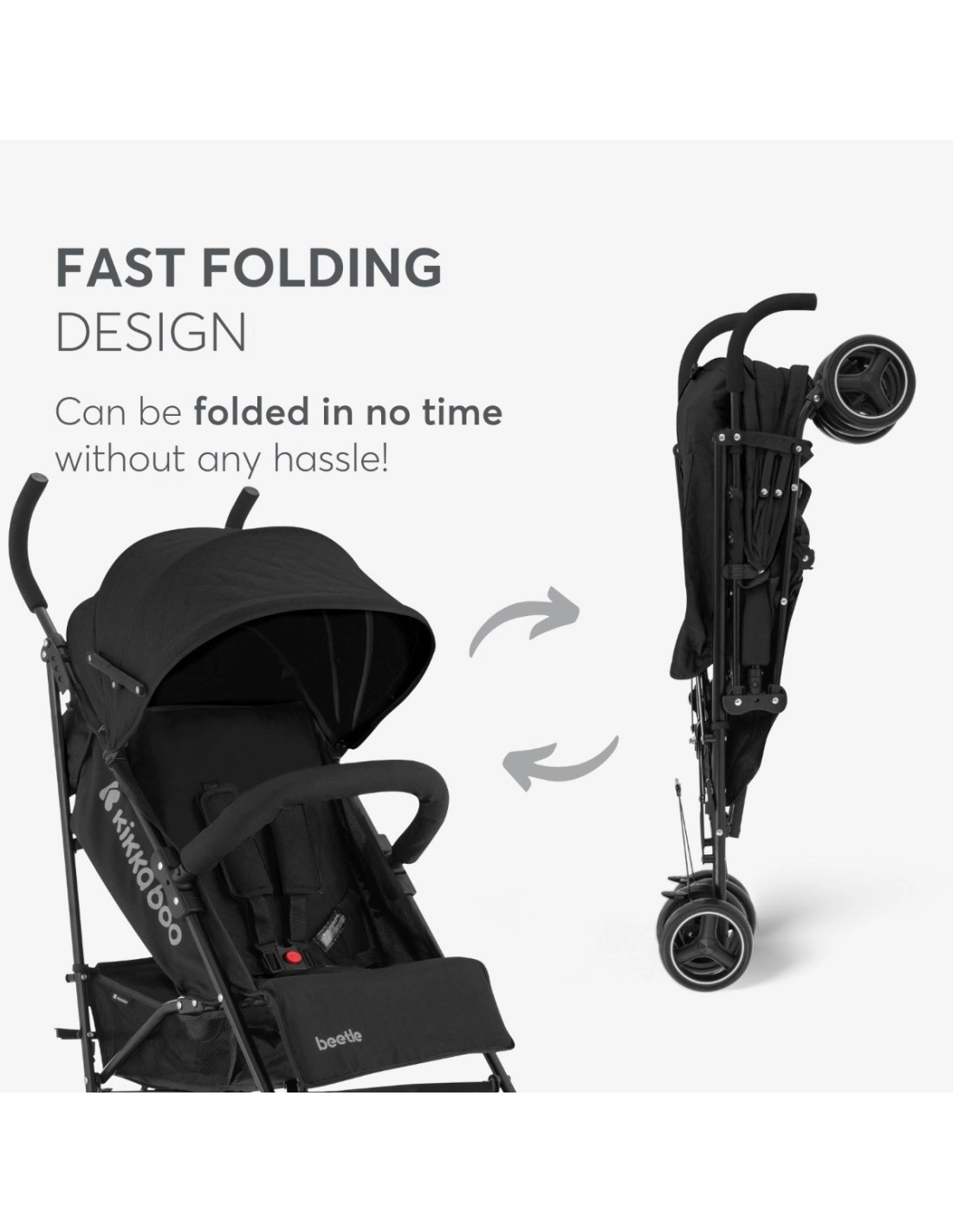Beetle Grey – Passeggino leggero e maneggevole | shopincasa.it
