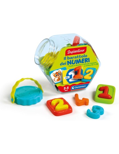 Gioco educativo barattolo numeri per bambini - www.shopincasa.it