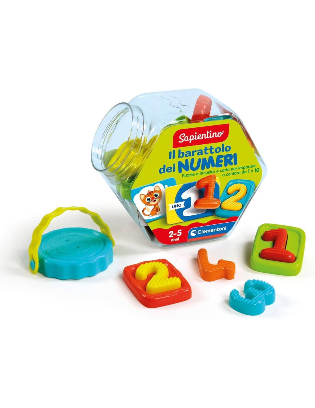 Gioco educativo barattolo numeri per bambini - www.shopincasa.it