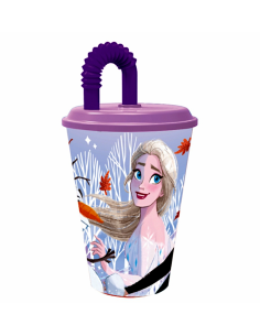 Bicchiere Frozen 430ml con Cannuccia per Bambini | Shop in Casa