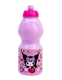 borraccia kuromi 400ml rosa per bambini shopincasa.it