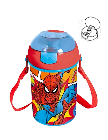 borraccia spiderman pop-up 450ml bambini shopincasa.it