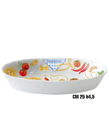 CHEF CIOTOLA OVALE 25CM H4,5CM