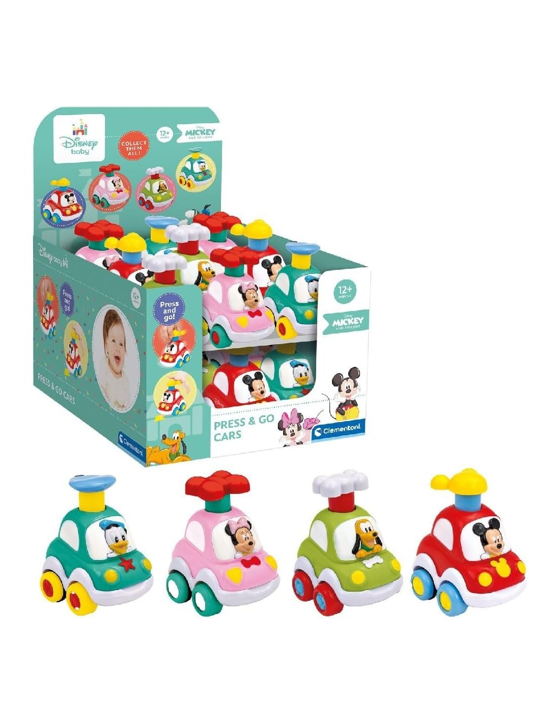 INFANZIA: vendita online Clementoni Disney Baby Press & Go Auto 12 + mesi Assortito in offerta