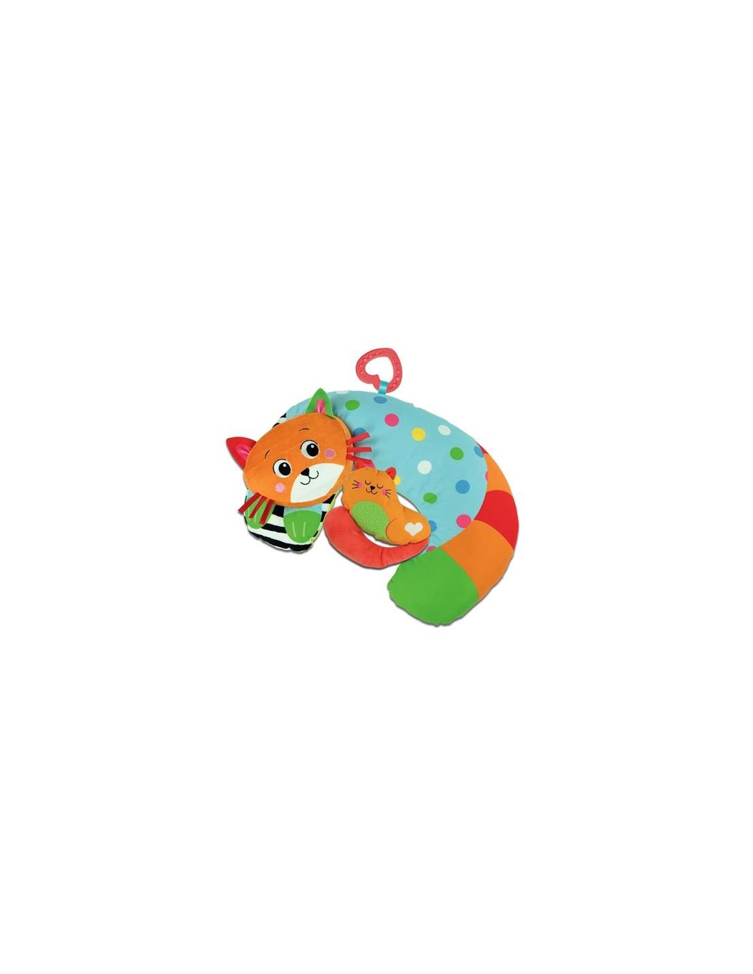INFANZIA: vendita online Cuscino Tummy Time per Neonati con Giochi Sensoriali – Cuore Mordicchioso e Gattino Frusciante in of...