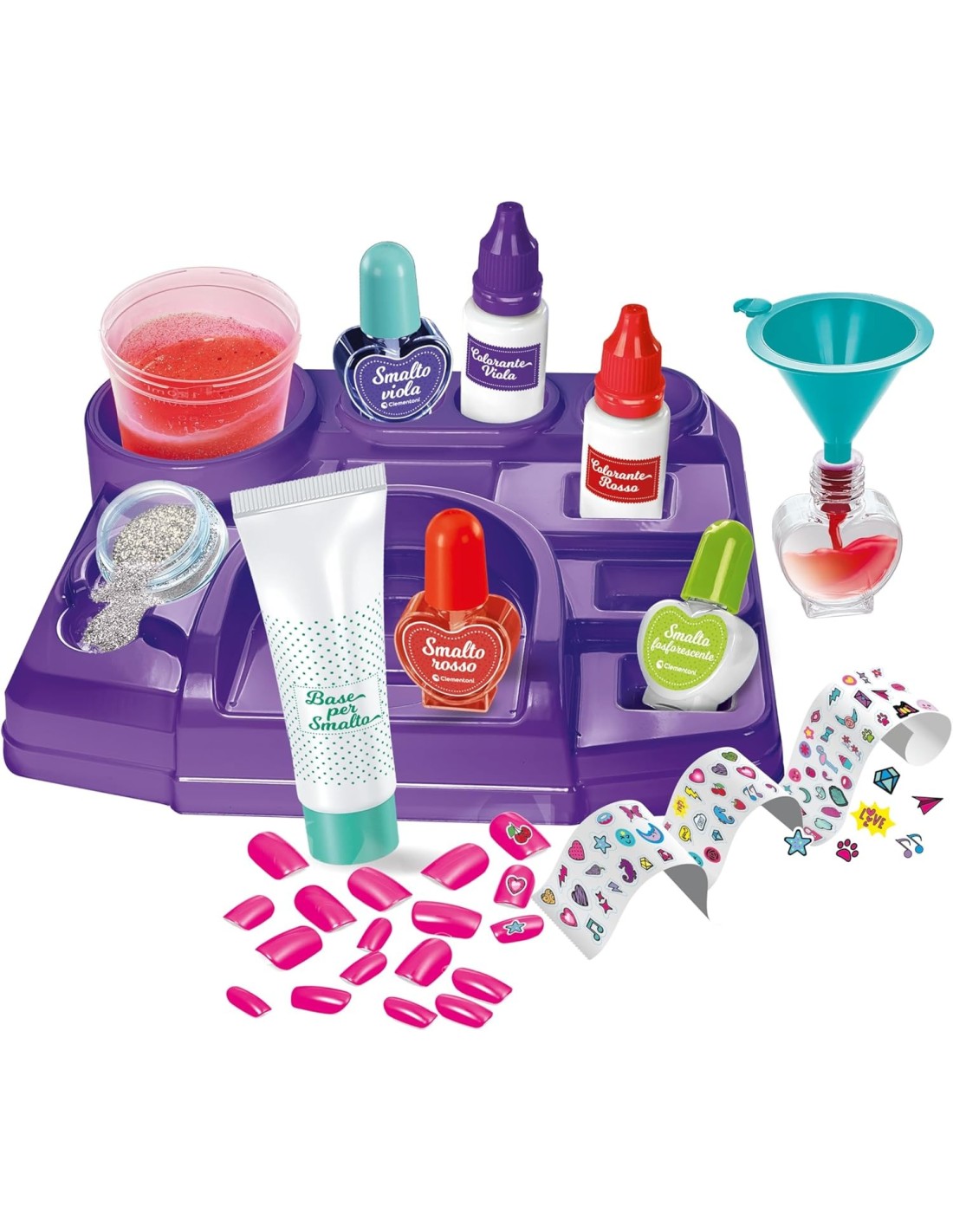 GIOCHI GIRL: vendita online Laboratorio Smalti e Nail Art Clementoni Kit Scientifico Unghie Personalizzate Bambine 8+ in offerta