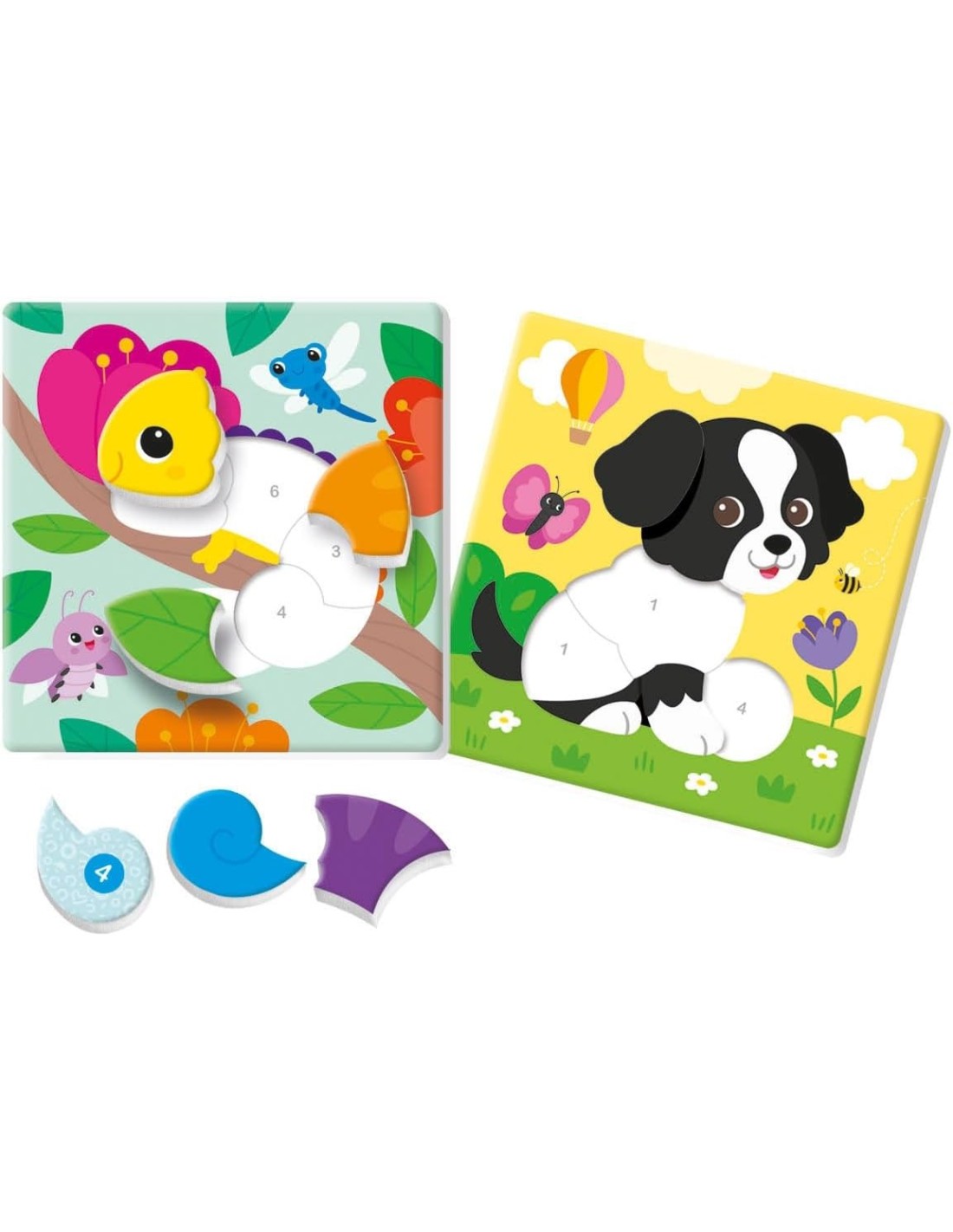 PRESCOLARI: vendita online Clementoni Sapientino Logic Numeri e Colori – Gioco Educativo 3-5 Anni con Puzzle e Tessere in off...