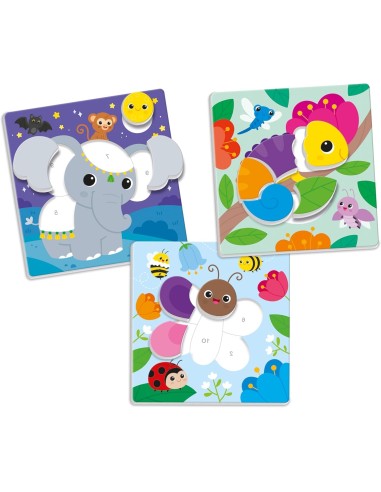 PRESCOLARI: vendita online Clementoni Sapientino Logic Numeri e Colori – Gioco Educativo 3-5 Anni con Puzzle e Tessere in off...