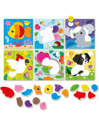 PRESCOLARI: vendita online Clementoni Sapientino Logic Numeri e Colori – Gioco Educativo 3-5 Anni con Puzzle e Tessere in off...