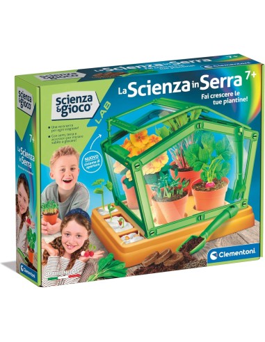 PRESCOLARI: vendita online Clementoni Serra Botanica per Bambini – Kit Scientifico con Semi, Serra e Attrezzi da Giardino in ...