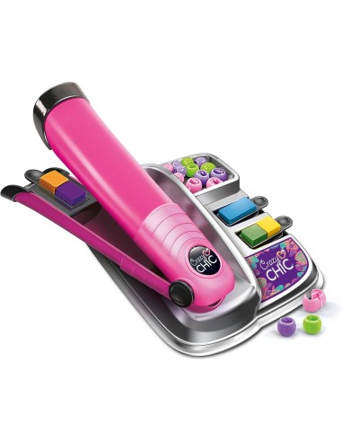 GIOCHI GIRL: vendita online Clementoni Crazy Chic Trendy Hairstyle Kit Acconciature con Piastra e Perline dai 6 Anni in offerta