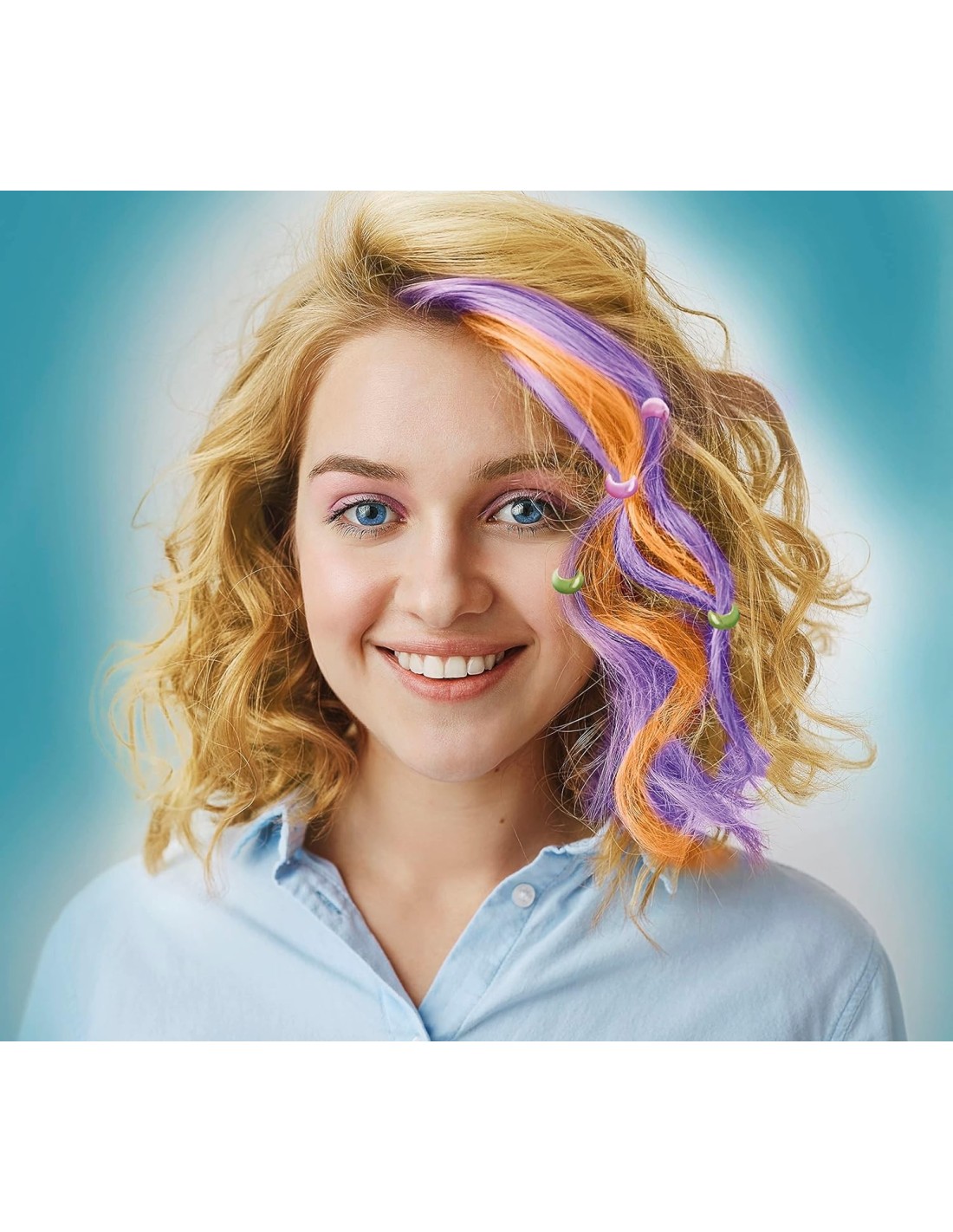 GIOCHI GIRL: vendita online Clementoni Crazy Chic Trendy Hairstyle Kit Acconciature con Piastra e Perline dai 6 Anni in offerta