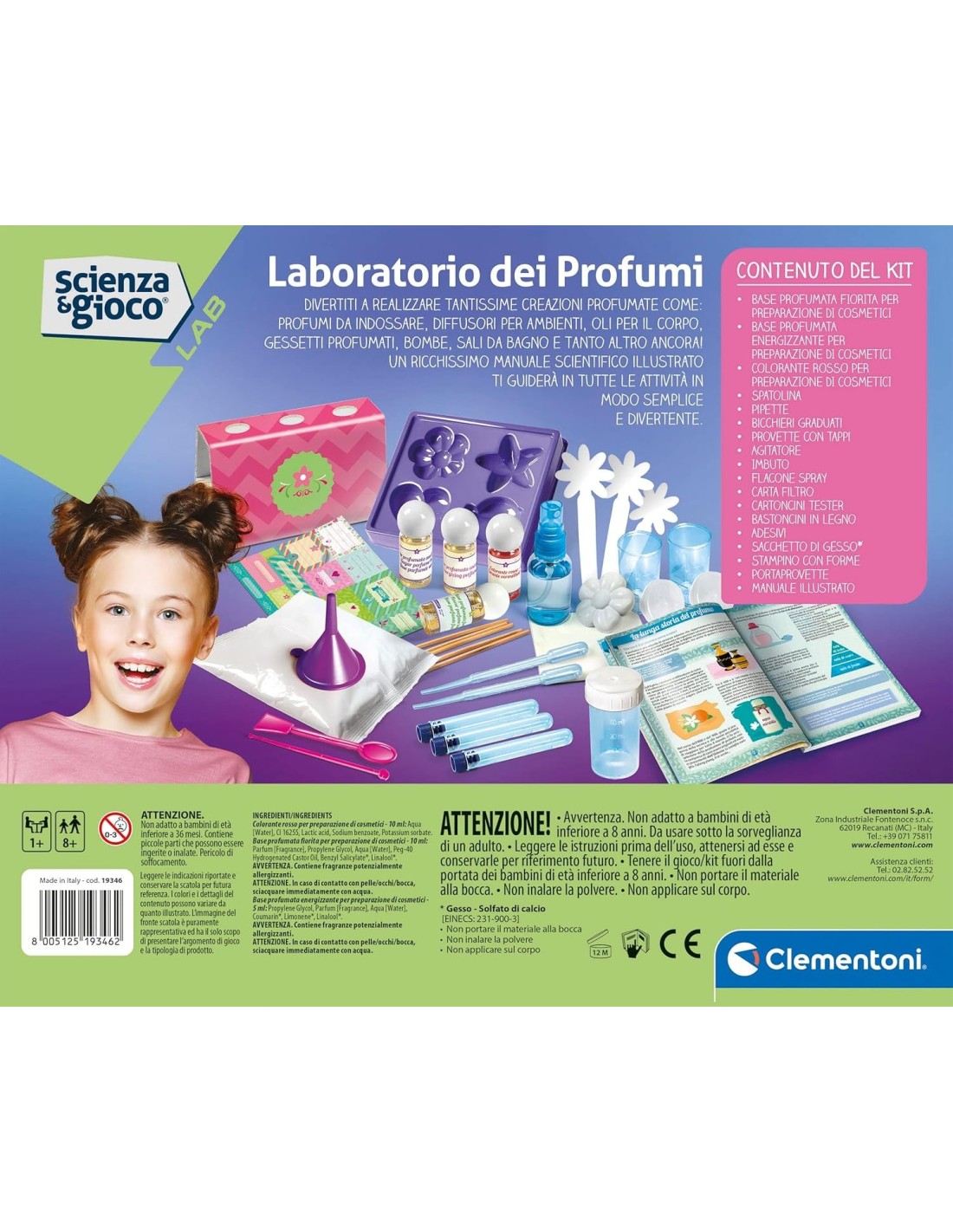 GIOCHI GIRL: vendita online Clementoni Scienza e Gioco – Laboratorio dei Profumi con Essenze Naturali dai 8 Anni in offerta