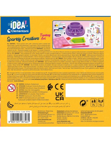 GIOCHI GIRL: vendita online Clementoni Sparkly Creations Game Icons – Kit Creativo con Stickers e Gemme 3D per Bambini dai 7 ...