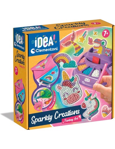 GIOCHI GIRL: vendita online Clementoni Sparkly Creations Game Icons – Kit Creativo con Stickers e Gemme 3D per Bambini dai 7 ...