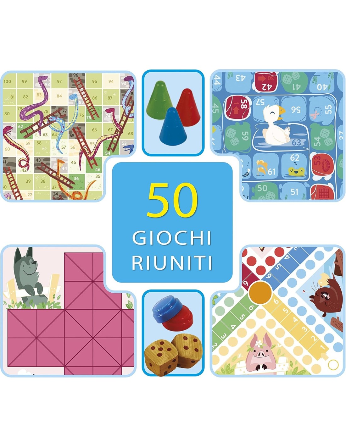 GIOCO 12941 50 GIOCHI RIUNITI su Shop in Casa