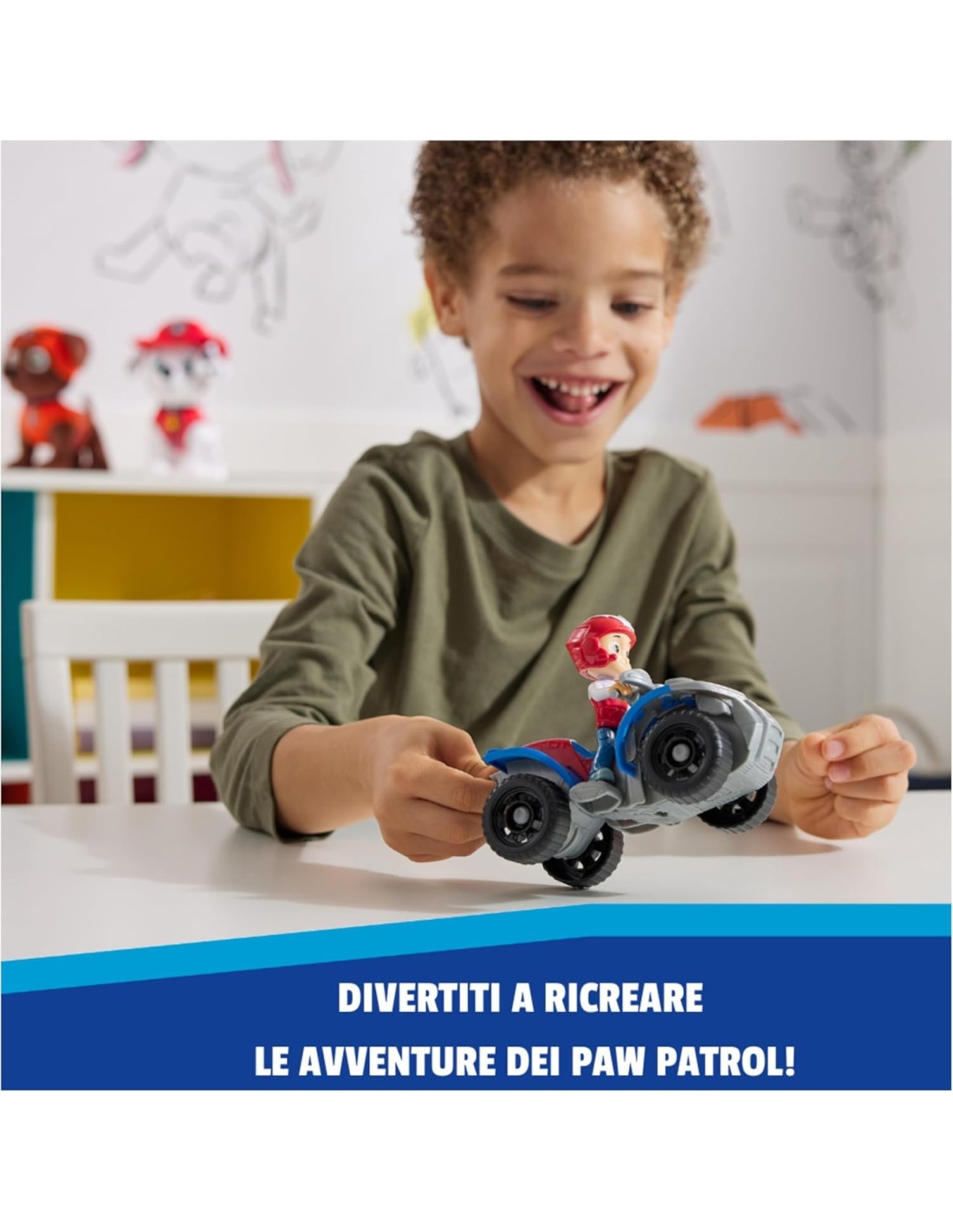 GIOCATTOLO PUBBLICIZZATO: vendita online PAW Patrol Quad con Ryder Personaggio Inclusivo in Plastica Riciclata in offerta