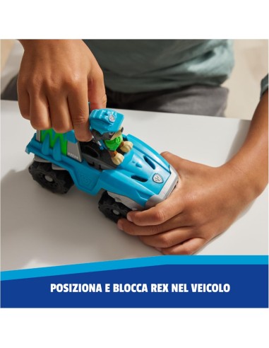 GIOCATTOLO PUBBLICIZZATO: vendita online PAW Patrol Veicolo con Rex Personaggio Dinosauro in Plastica Riciclata in offerta