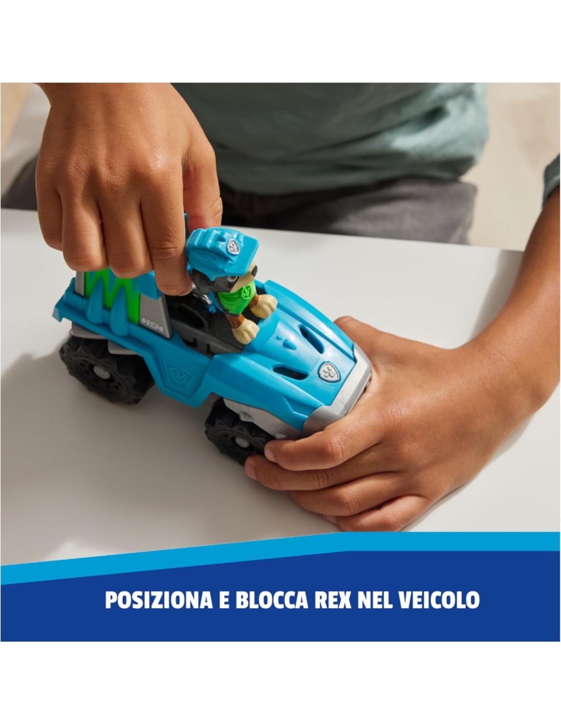 GIOCATTOLO PUBBLICIZZATO: vendita online PAW Patrol Veicolo con Rex Personaggio Dinosauro in Plastica Riciclata in offerta