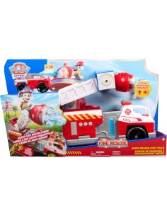 GIOCATTOLO PUBBLICIZZATO: vendita online PAW Patrol Camion dei Pompieri Caricamento Rapido con Marshall, Suoni, Luci e Mini V...