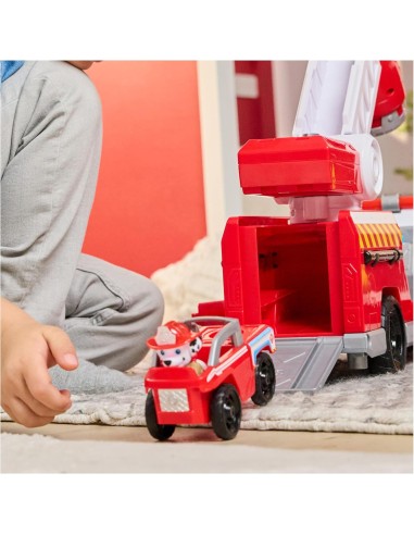 GIOCATTOLO PUBBLICIZZATO: vendita online PAW Patrol Camion dei Pompieri Caricamento Rapido con Marshall, Suoni, Luci e Mini V...