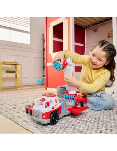 GIOCATTOLO PUBBLICIZZATO: vendita online PAW Patrol Camion dei Pompieri Caricamento Rapido con Marshall, Suoni, Luci e Mini V...