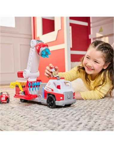 GIOCATTOLO PUBBLICIZZATO: vendita online PAW Patrol Camion dei Pompieri Caricamento Rapido con Marshall, Suoni, Luci e Mini V...