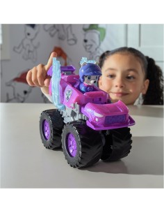 GIOCATTOLO PUBBLICIZZATO: vendita online PAW Patrol Rescue Wheels Monster Truck di Roxi con Ariete Trasformabile e Personaggi... 2