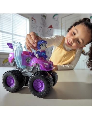GIOCATTOLO PUBBLICIZZATO: vendita online PAW Patrol Rescue Wheels Monster Truck di Roxi con Ariete Trasformabile e Personaggi...