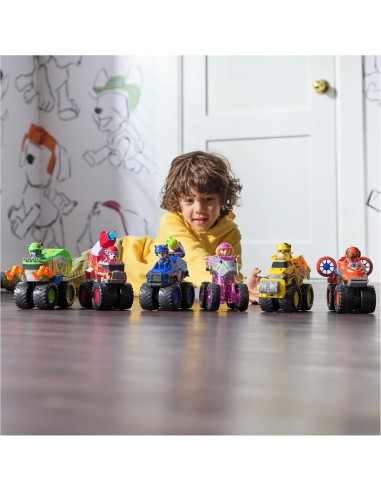 GIOCATTOLO PUBBLICIZZATO: vendita online PAW Patrol Rescue Wheels Monster Truck di Roxi con Ariete Trasformabile e Personaggi...