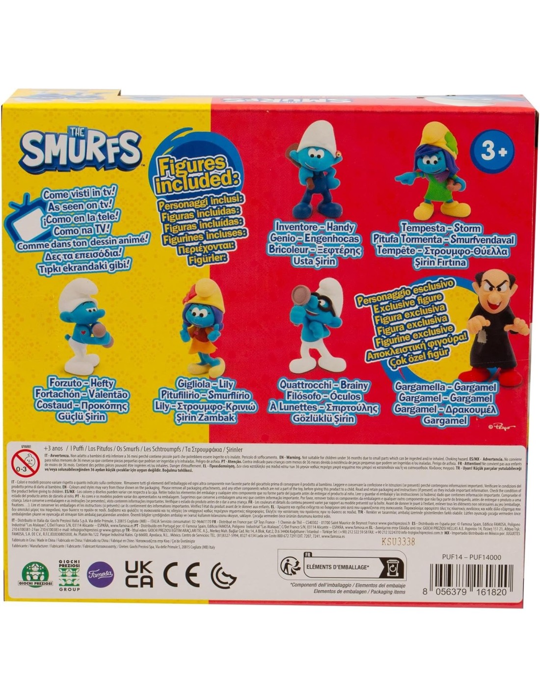 GIOCATTOLO PUBBLICIZZATO: vendita online Set 6 Personaggi Puffi da 5,5 cm con Gargamella Esclusivo Ispirati al Nuovo Film in ...