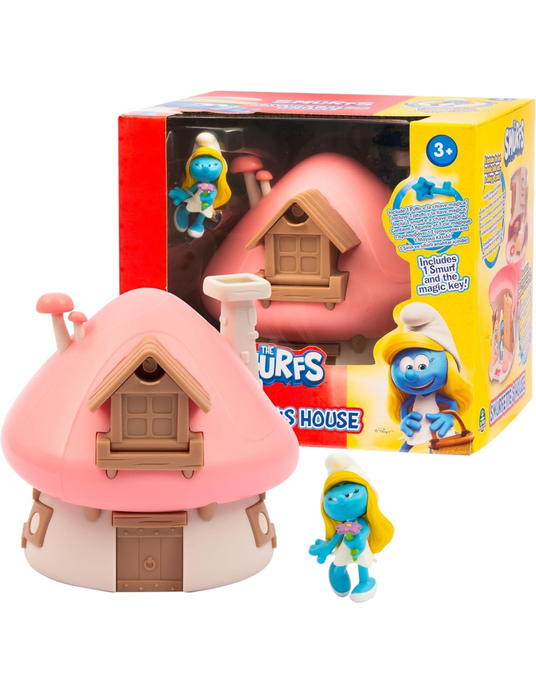 GIOCATTOLO PUBBLICIZZATO: vendita online Mini Playset Casetta di Puffetta con Personaggio Esclusivo da 5,5 cm e Accessori in ...