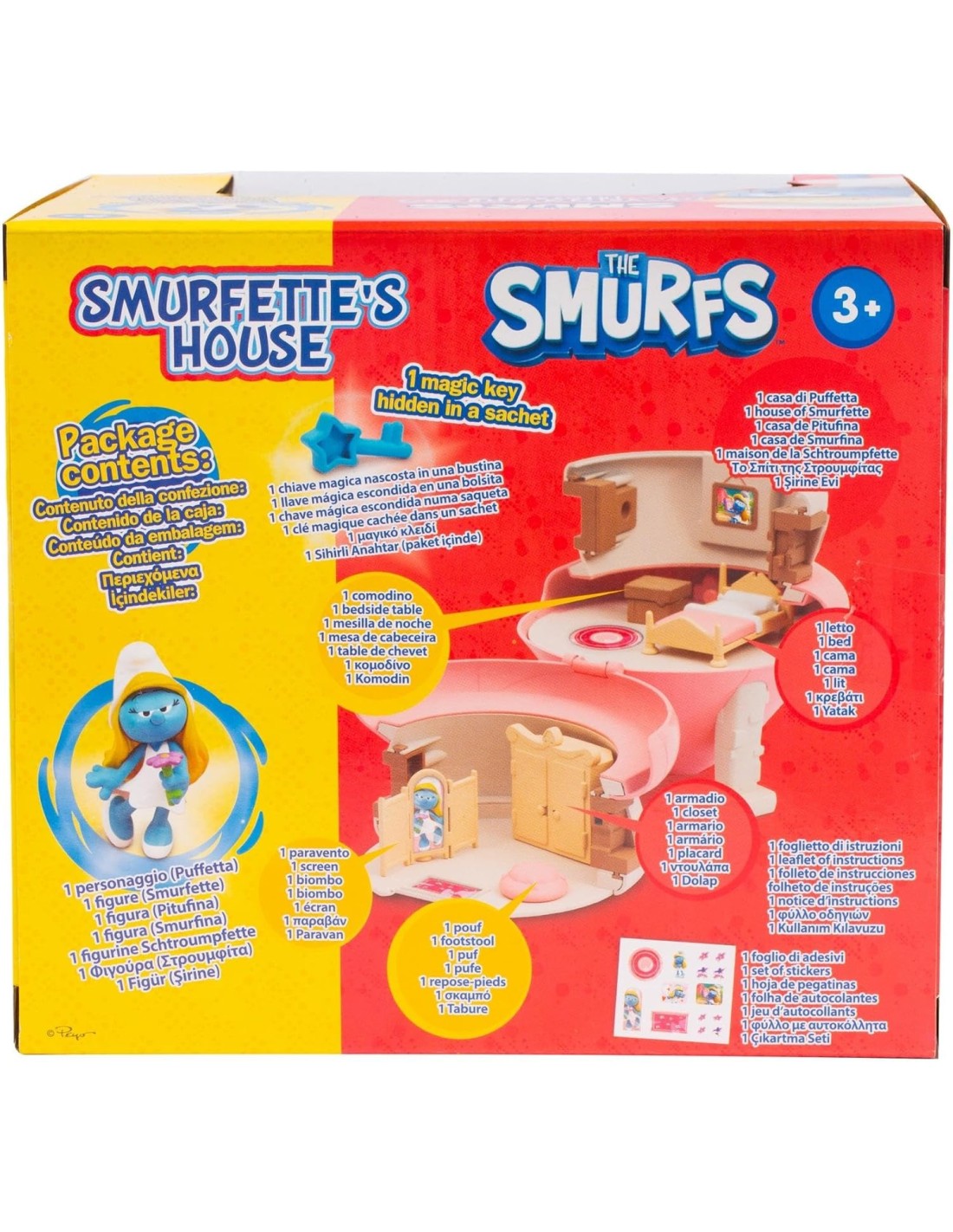 GIOCATTOLO PUBBLICIZZATO: vendita online Mini Playset Casetta di Puffetta con Personaggio Esclusivo da 5,5 cm e Accessori in ...