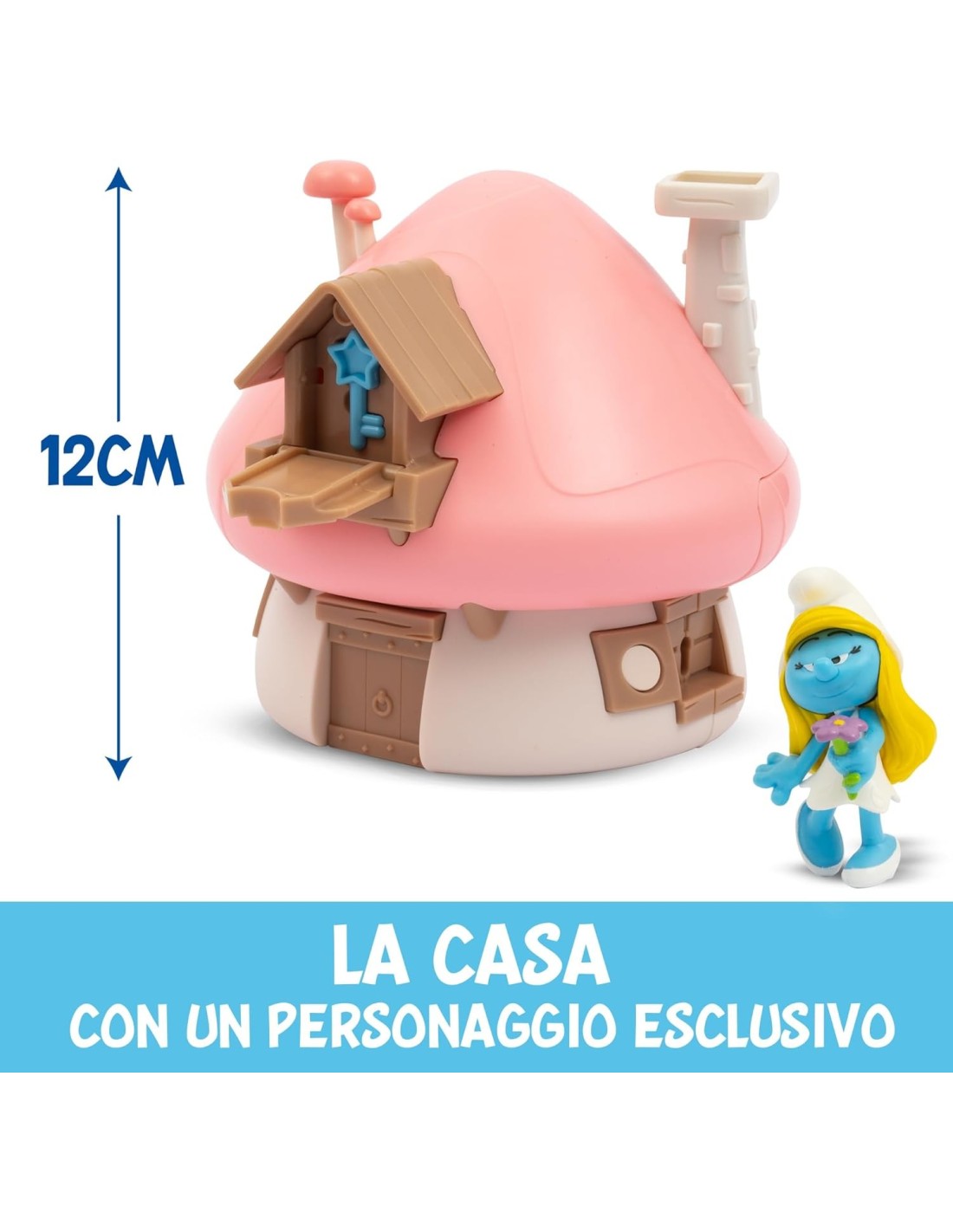 GIOCATTOLO PUBBLICIZZATO: vendita online Mini Playset Casetta di Puffetta con Personaggio Esclusivo da 5,5 cm e Accessori in ...