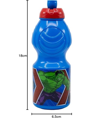 bottiglia sportiva avengers 400ml bambini shopincasa.it