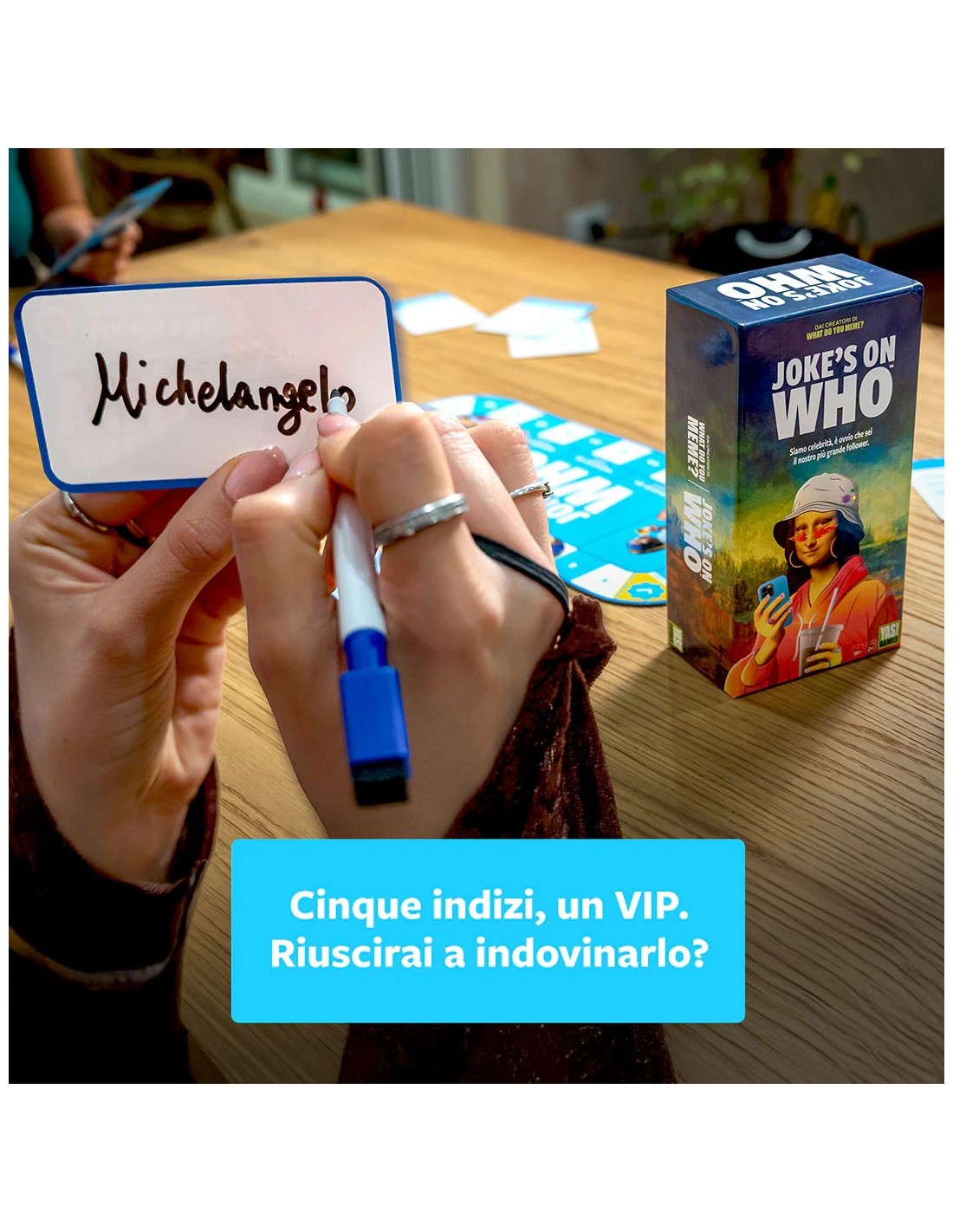 GIOCHI DI SOCIETA'E PUZZLE: vendita online Joke’s On Who – Gioco da Tavolo Party Indovina il Personaggio in Stile Social in o...