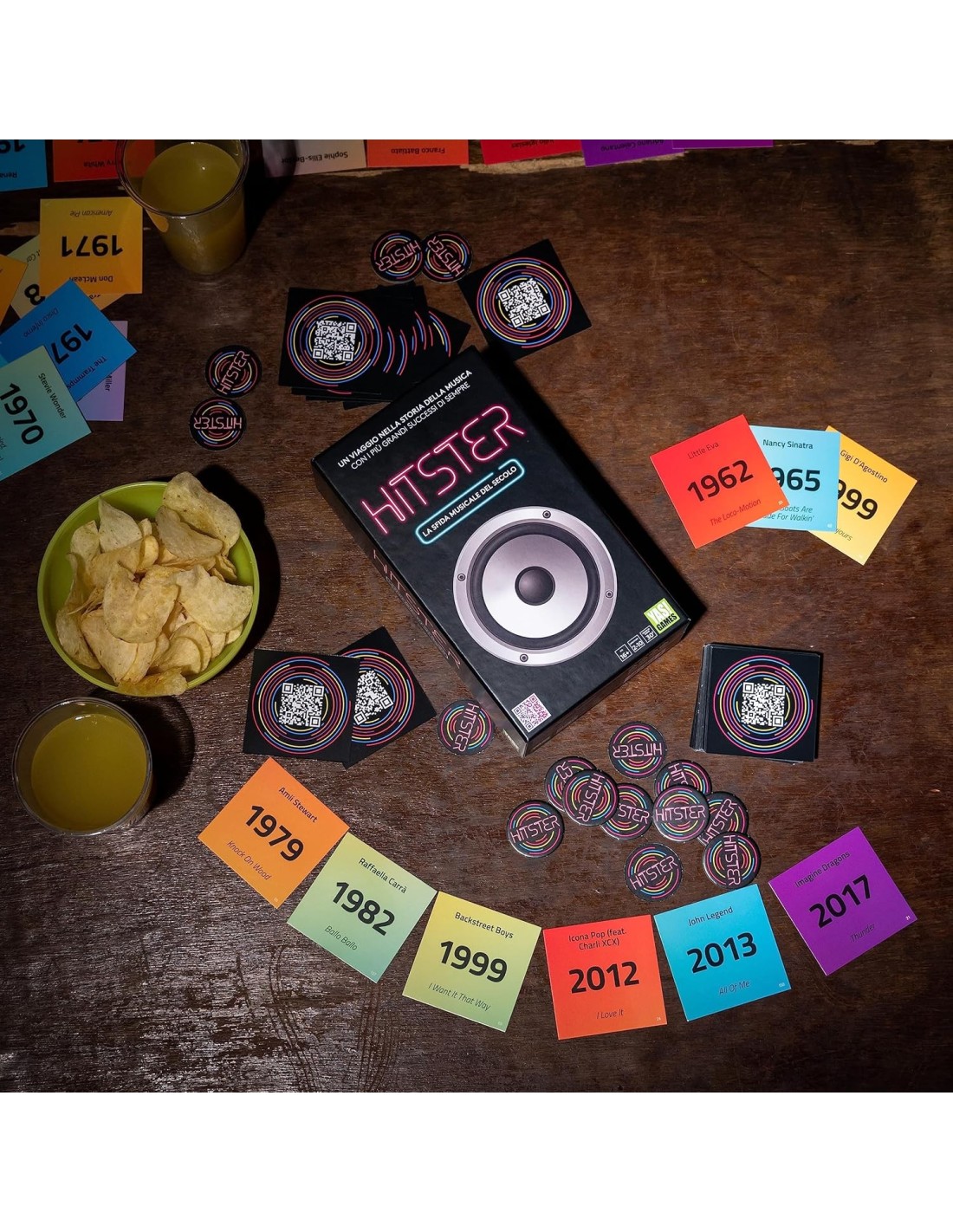 GIOCHI DI SOCIETA'E PUZZLE: vendita online Hitster – Gioco da Tavolo Musicale, Party Game con 300 Hit Musicali in offerta