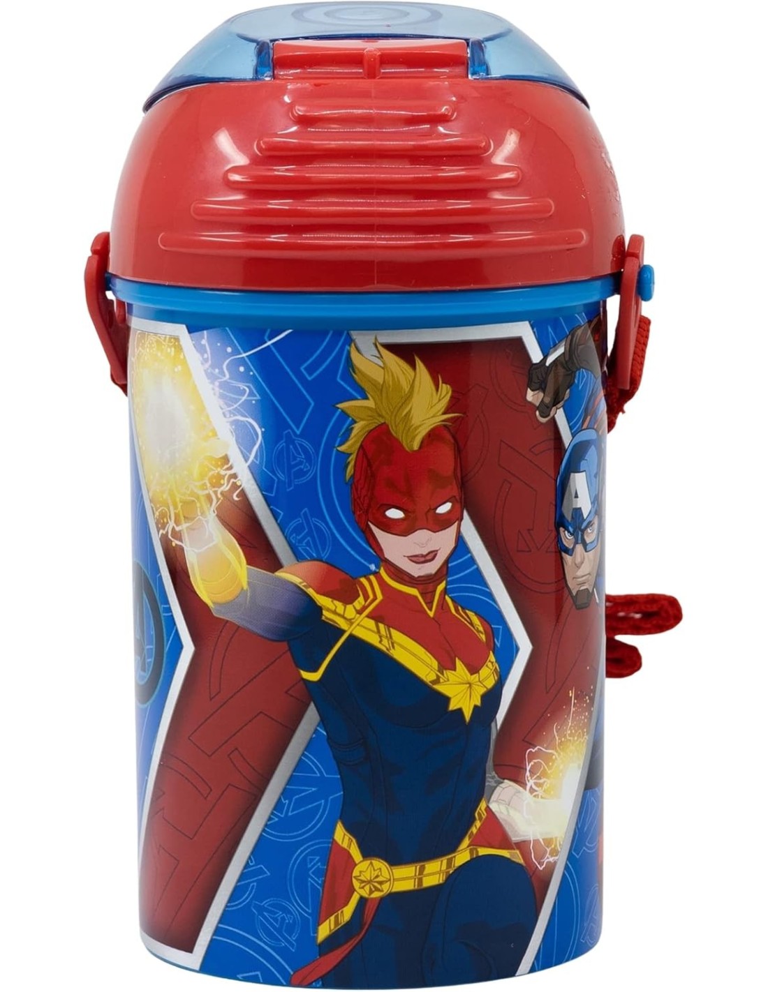 borraccia pop-up avengers 450ml con tracolla shopincasa.it