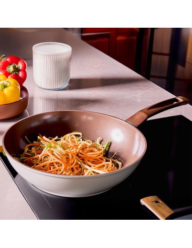PENTOLE INDUZIONE: vendita online Wok 28 cm Tognana Sintonia in Alluminio Riciclato – Antiaderente Ecologico PFAS Free, per I...