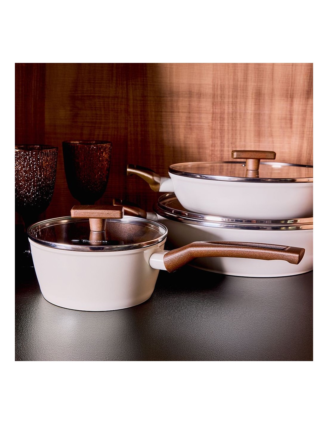 PENTOLE INDUZIONE: vendita online Casseruola 16 cm a 1 Manico Tognana Sintonia – Antiaderente T-Care PFAS Free, Alluminio Ric...