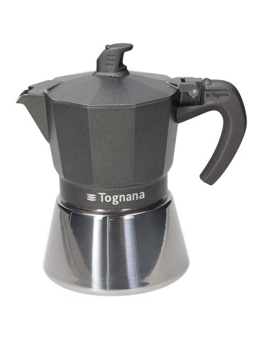 CAFFETTIERE E BOLLITORI: vendita online Caffettiera 3 Tazze Tognana Ultra Class Induction – Alluminio e Acciaio, Fondo Full I...