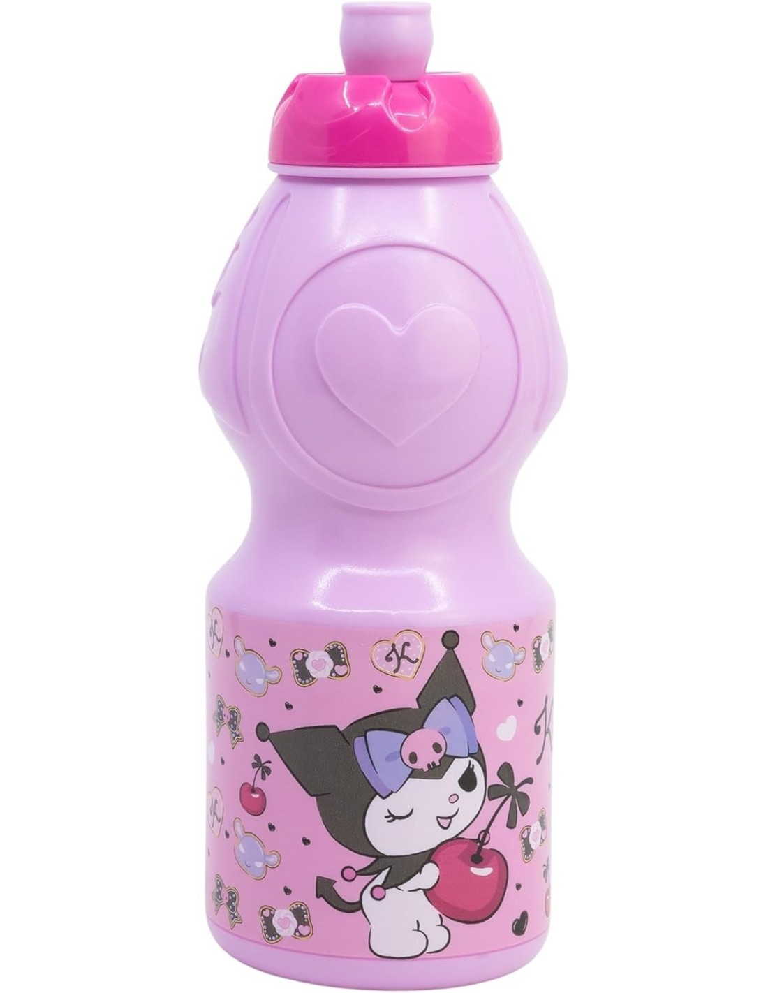 borraccia kuromi 400ml rosa per bambini shopincasa.it